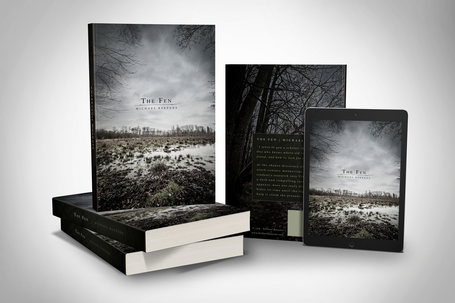 Greyclouds.be - Bert Blondeel | Design for print: photo and bookcover design - 'The Fen' by Michael Baeyens