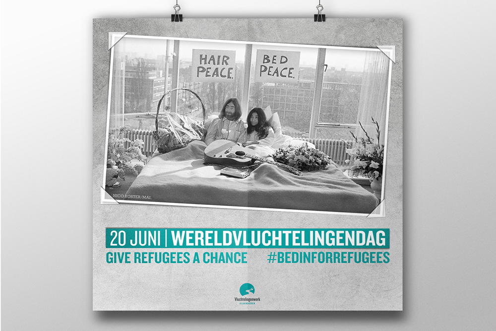 Greyclouds.be - Bert Blondeel | Design for print: poster - Wereldvluchtelingendag