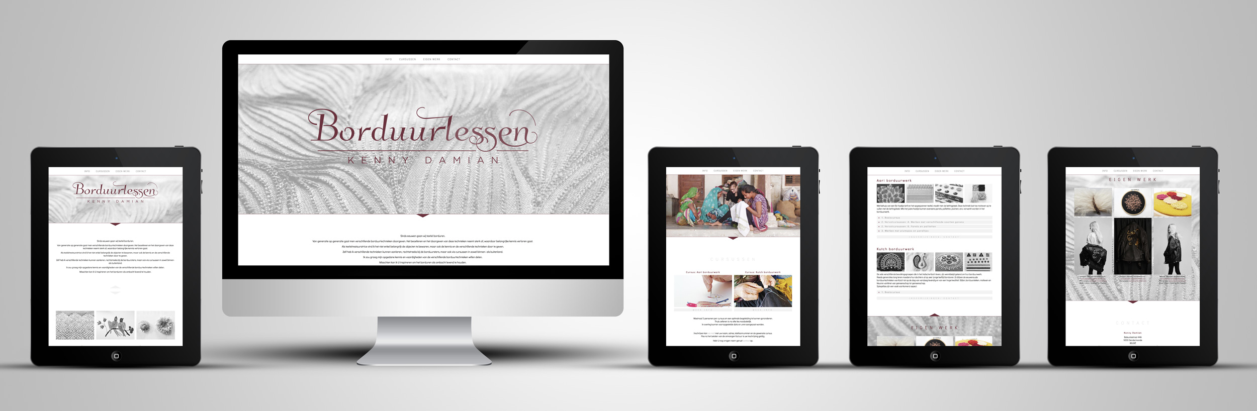 GreyClouds - webdesign | Kenny Damian - borduurlessen.com